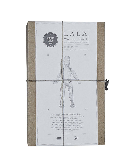 Wooden Beech Doll with Pants