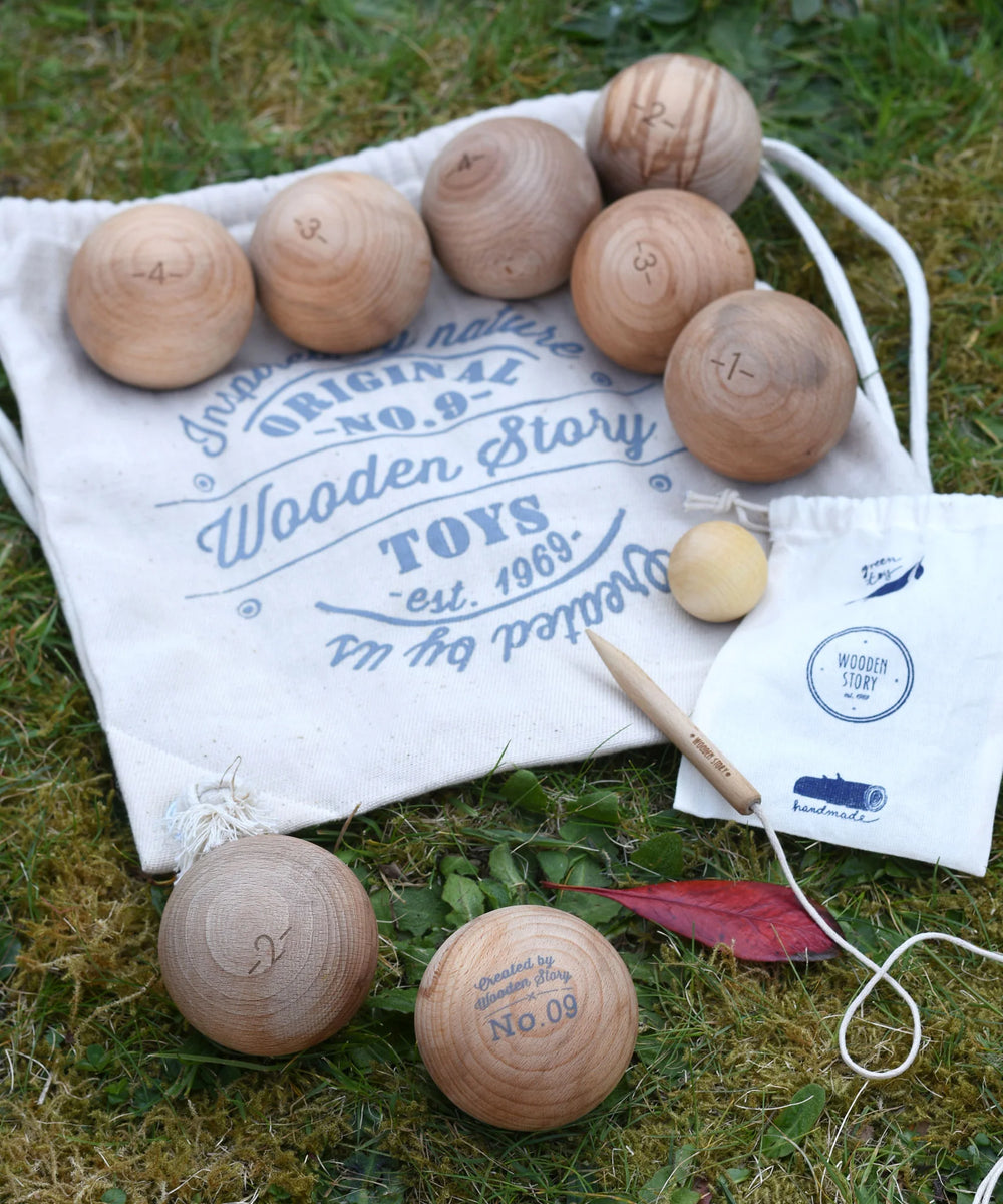 Wooden Pétanque Game
