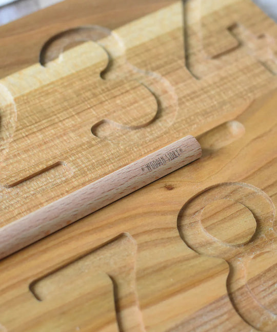 Houten Montessori-getallenbord