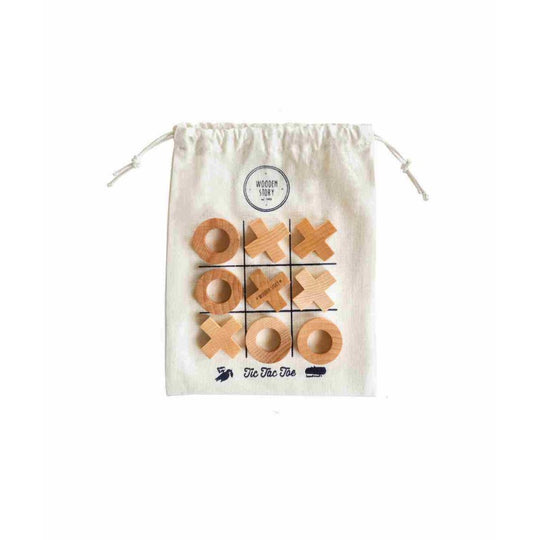Wooden Tic-Tac-Toe Game