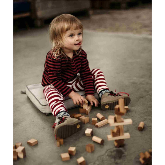 Wooden Tower Puzzle - Colorful