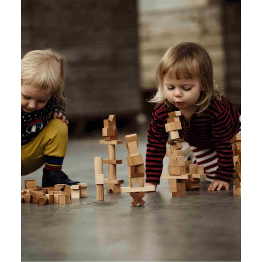 Wooden Tower Puzzle - Natural